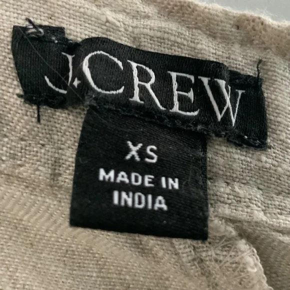 J Crew Soleil Linen Pull On Drawstring Waist Pant Flax SZ XS - Picture 10 of 14